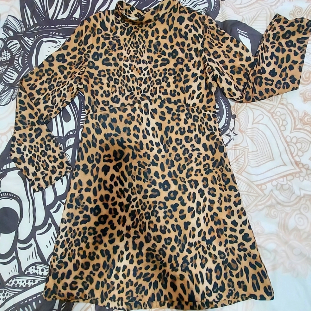 NWT ZARA leopard dress
